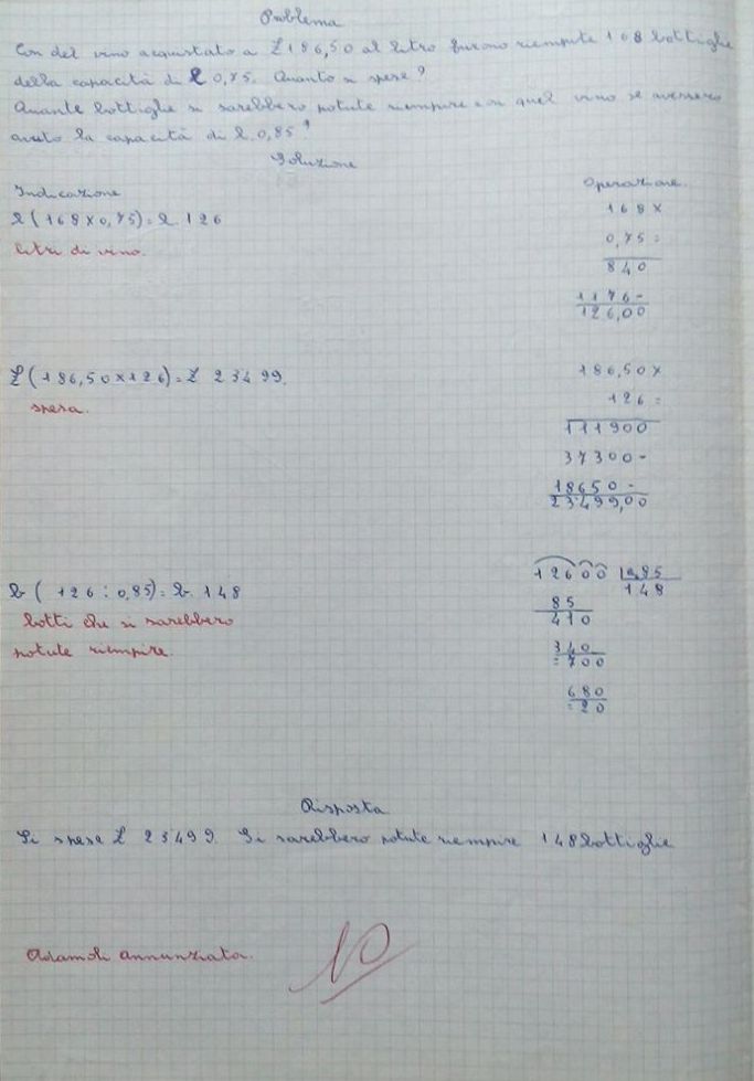 Compito di Matematica