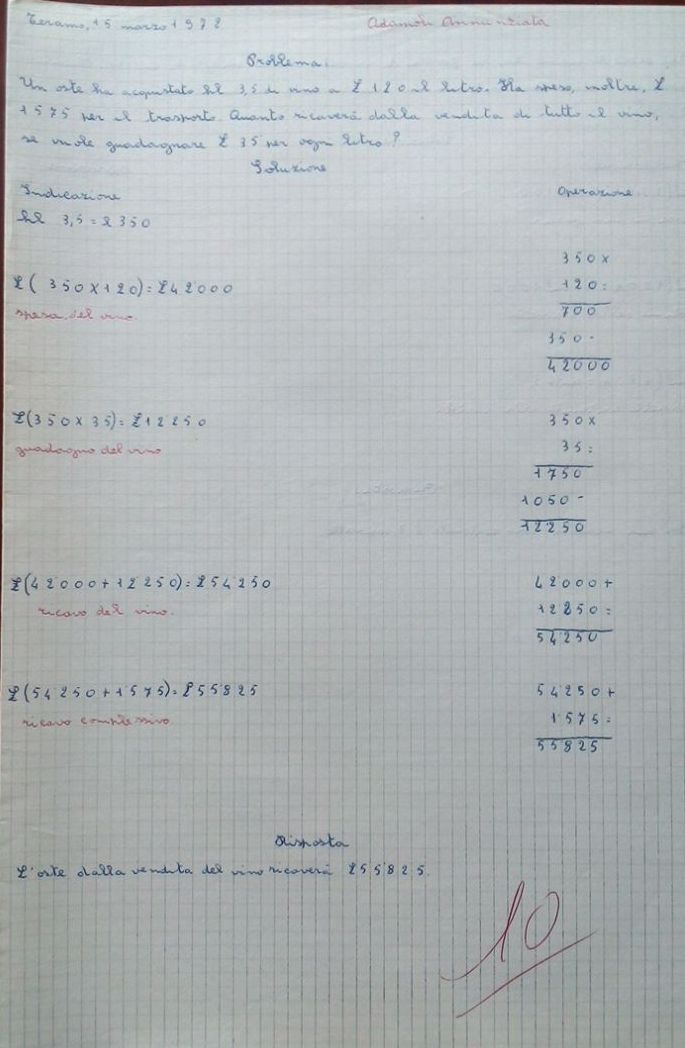 Compito di Matematica