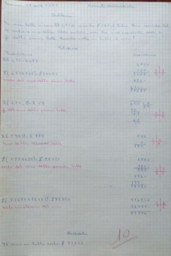 Compito di Matematica