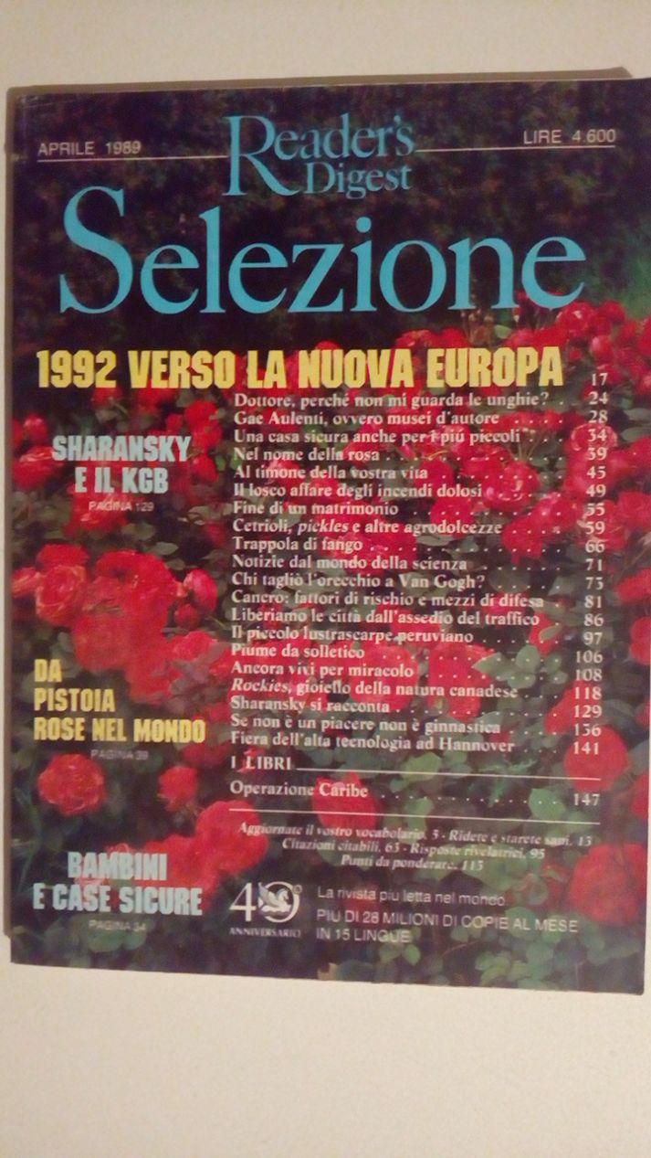 SELEZIONE READER’S DIGEST - APRILE 1987