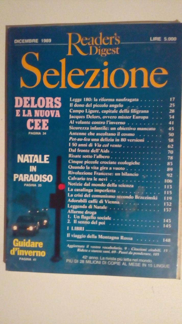 SELEZIONE READER’S DIGEST - DICEMBRE 1986