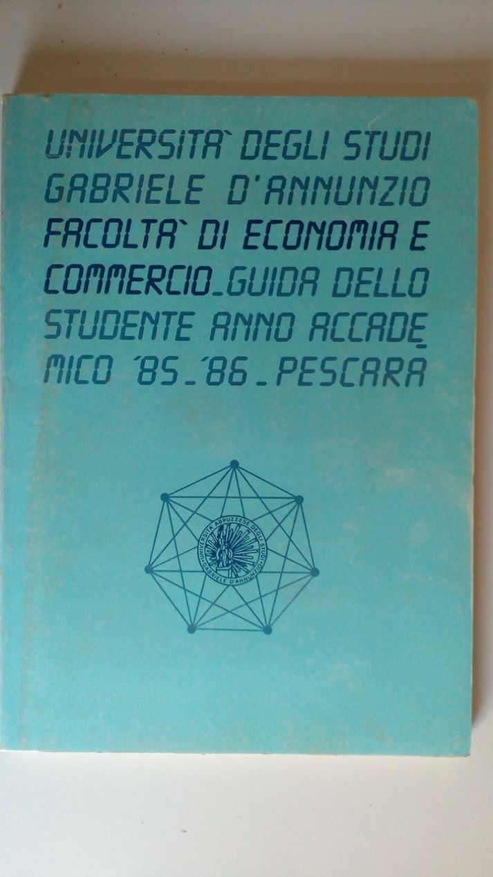 GUIDA DELLO STUDENTE - ANNO ACCADEMICO 1985-1986
